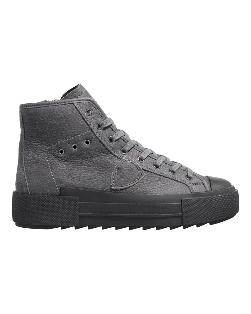 Philippe Model High-Top Sneaker Paris Haute Mid Woman dunkelgrau Dunkelgrau