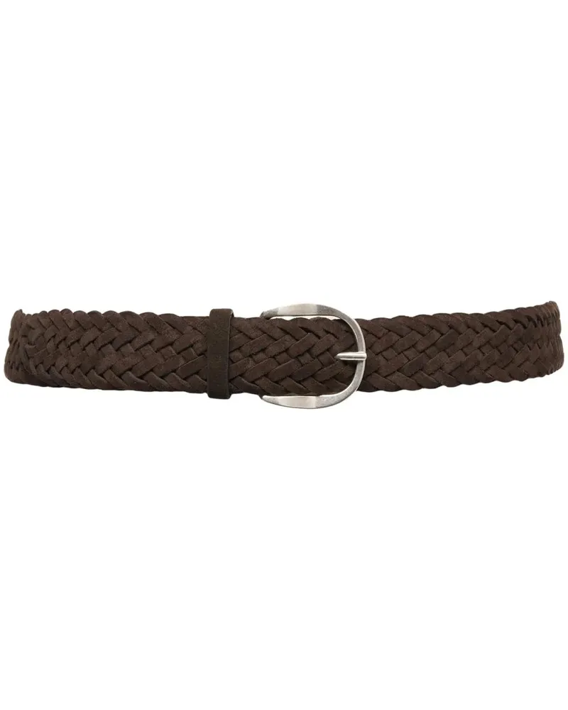 Orciani Gürtel Suede belt 'SUP' braun Braun