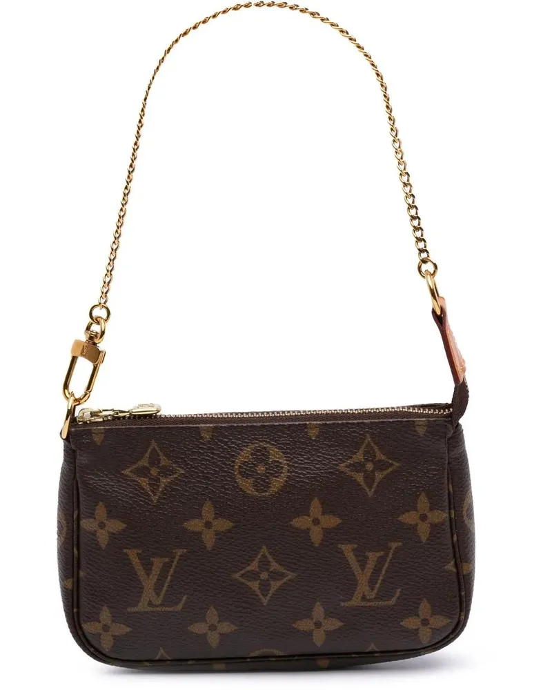 Louis Vuitton Crossbody Bags Monogram Mini Pochette Accessoires braun Braun