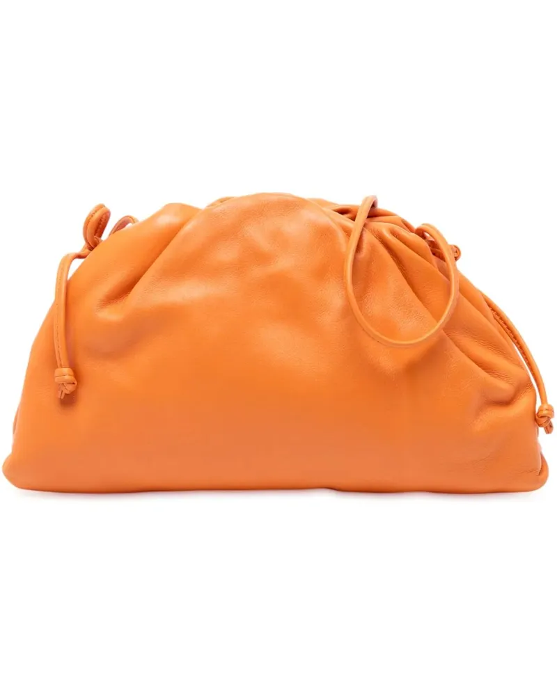 Bottega Veneta Hobo Bags Lambskin The Mini Pouch Crossbody orange Orange