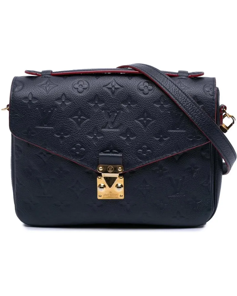 Louis Vuitton Hobo Bags 2018 Monogram Empreinte Pochette Metis blau Blau