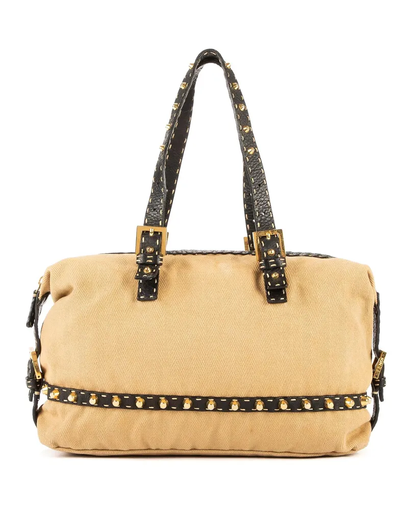 Fendi Crossbody Bags Studded beige Beige