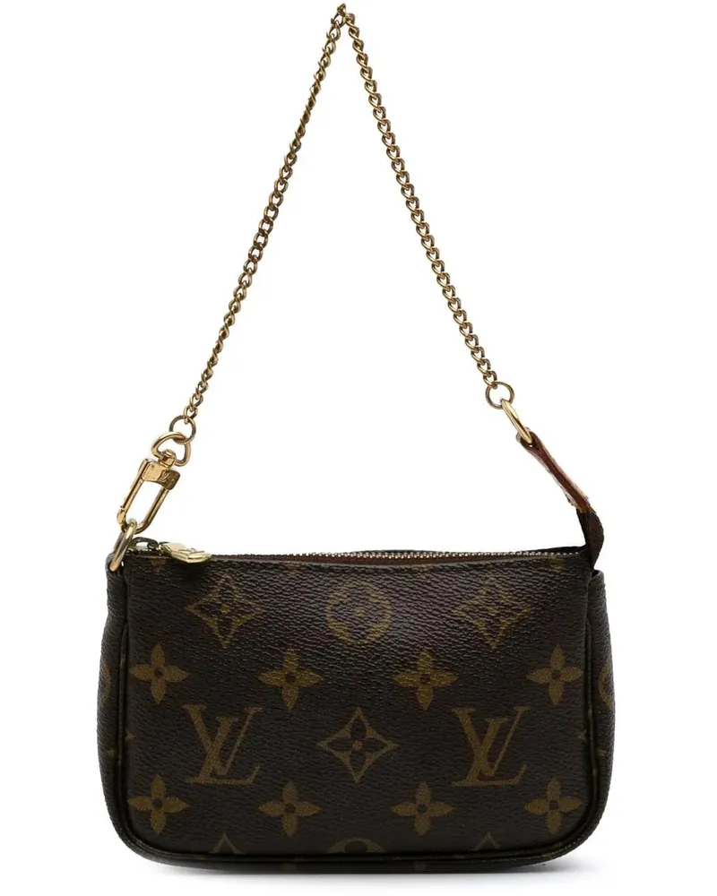 Louis Vuitton Crossbody Bags 2008 Monogram Mini Pochette Accessoires braun Braun