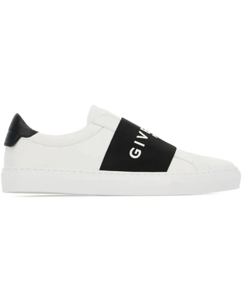 Givenchy Low-Top Sneaker Slip-On Sneakers With Black Band Logo Detail weiß Weiß