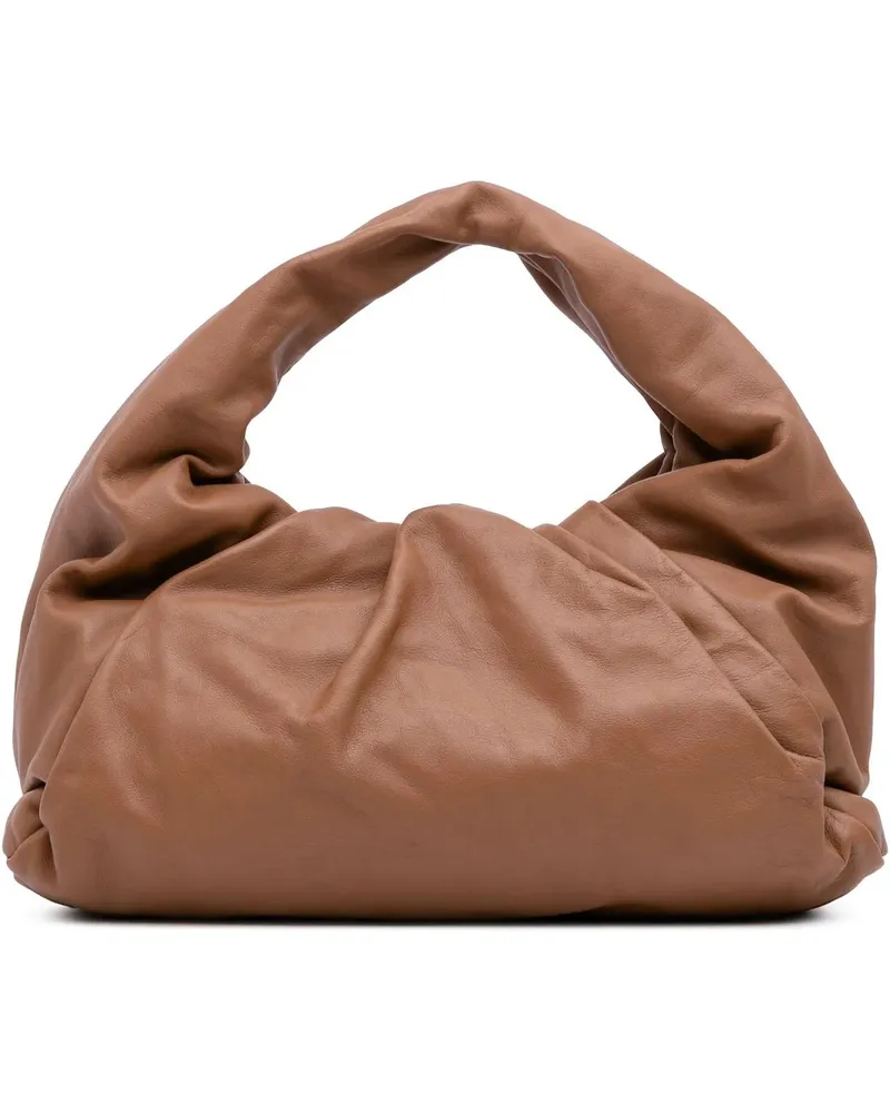 Bottega Veneta Hobo Bags Lambskin The Shoulder Pouch braun Braun