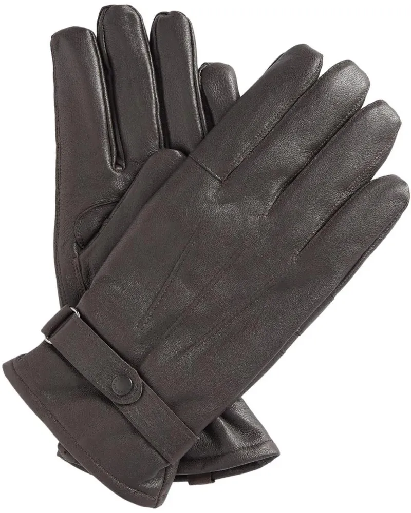 Barbour Handschuhe Gloves Dark Brown braun Braun