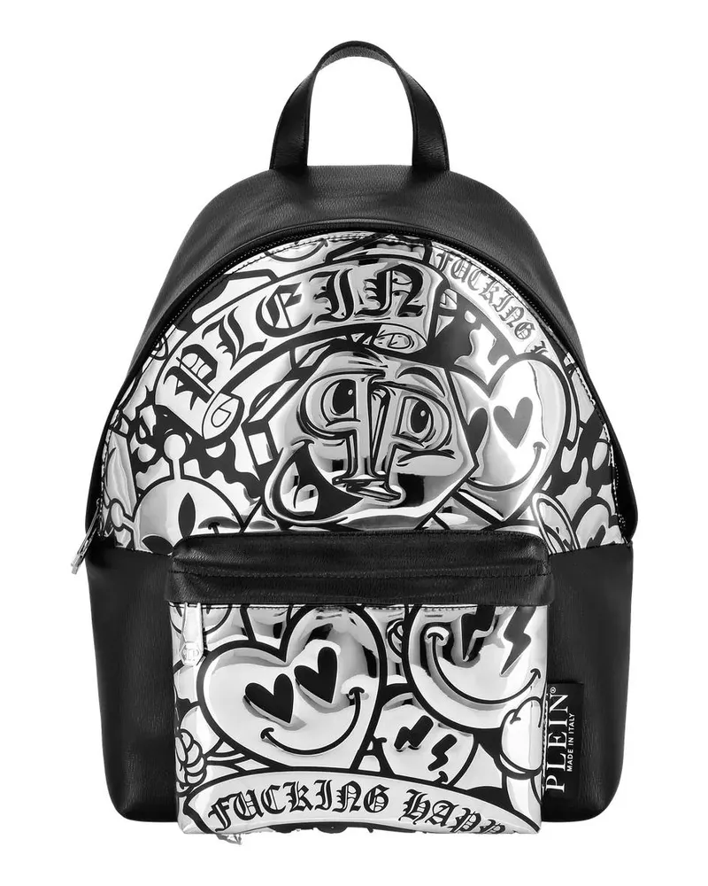 Philipp Plein Rucksäcke Rucksack Smile silberfarben Silber