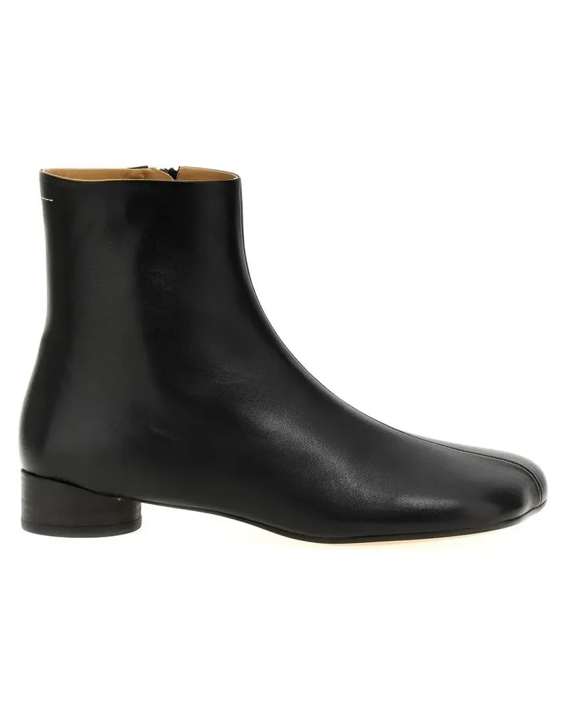 Maison Margiela Stiefel Ankle Boots With Shaped Toe schwarz Schwarz