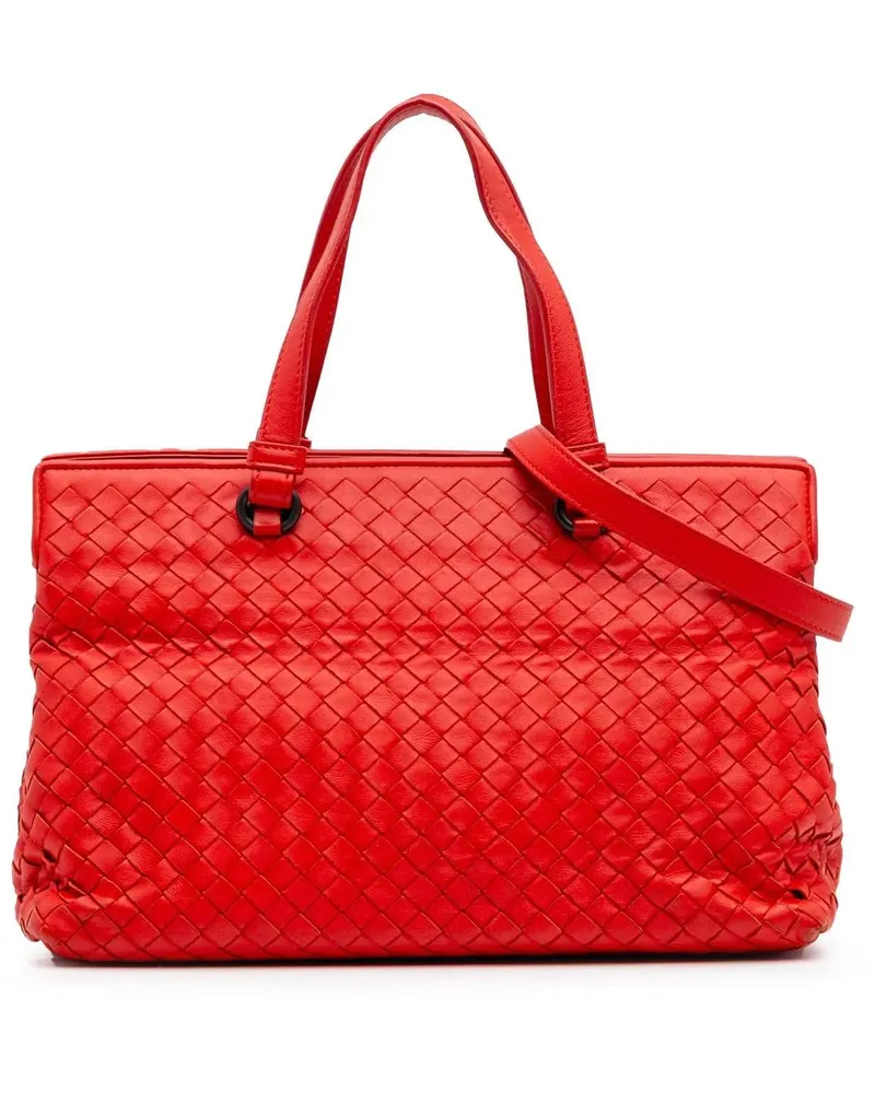Bottega Veneta Hobo Bags 2012-2024 Nappa Intrecciato Satchel rot Rot