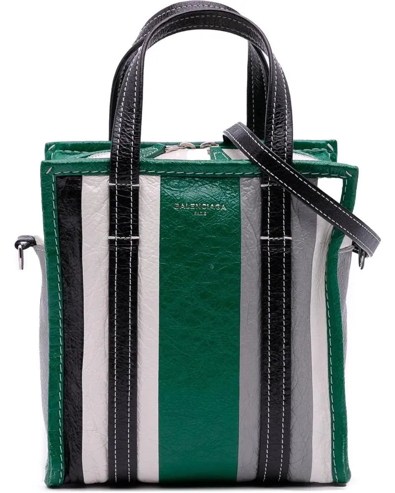 Balenciaga Hobo Bags XS Lambskin Bazar Shopper Satchel grün Grün