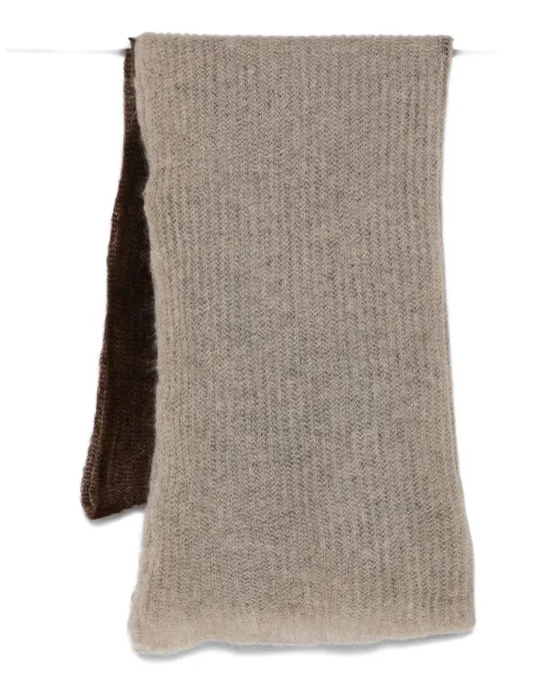 Antonelli Firenze Tücher & Schals Dual-Tone Knit Scarf With Airy Texture grau Grau