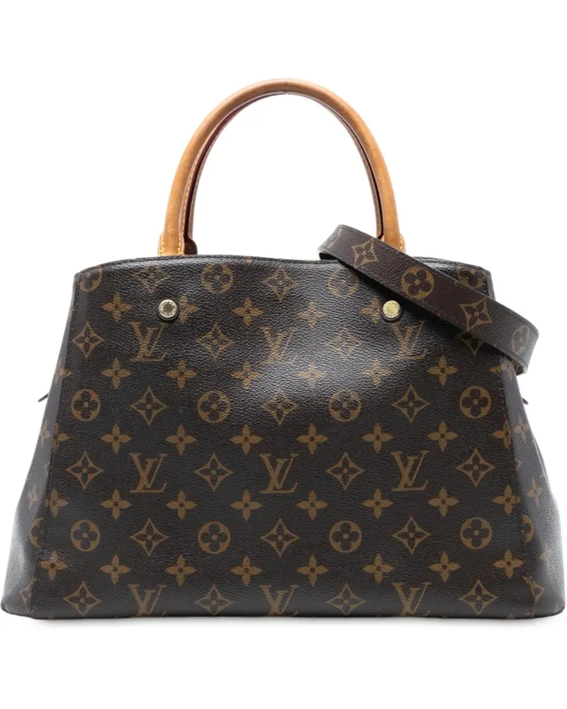 Louis Vuitton Hobo Bags Monogram Montaigne MM braun Braun