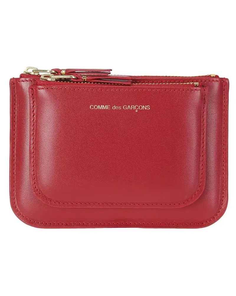 Comme des Garçons Portemonnaies Red Wallet With Door Holder rot Rot