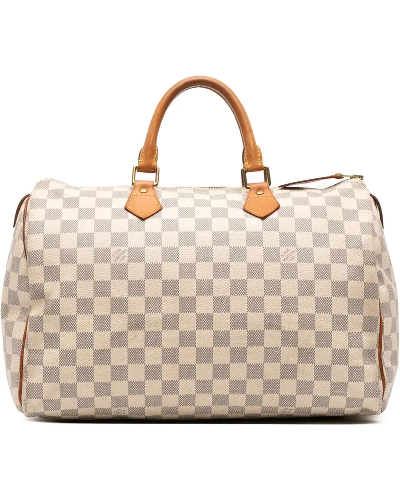 Louis Vuitton Crossbody Bags Damier Azur Speedy 35 weiß Weiß