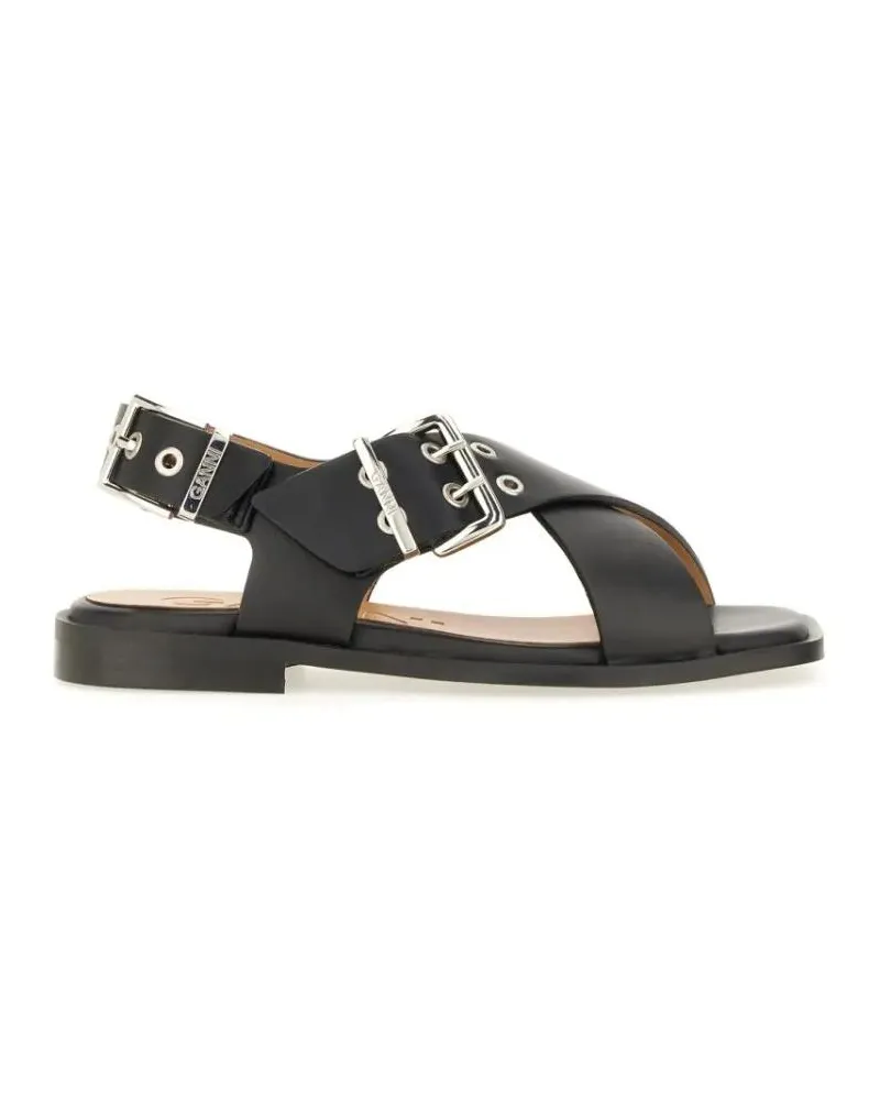 Ganni Sandalen Studded Sandal schwarz Schwarz