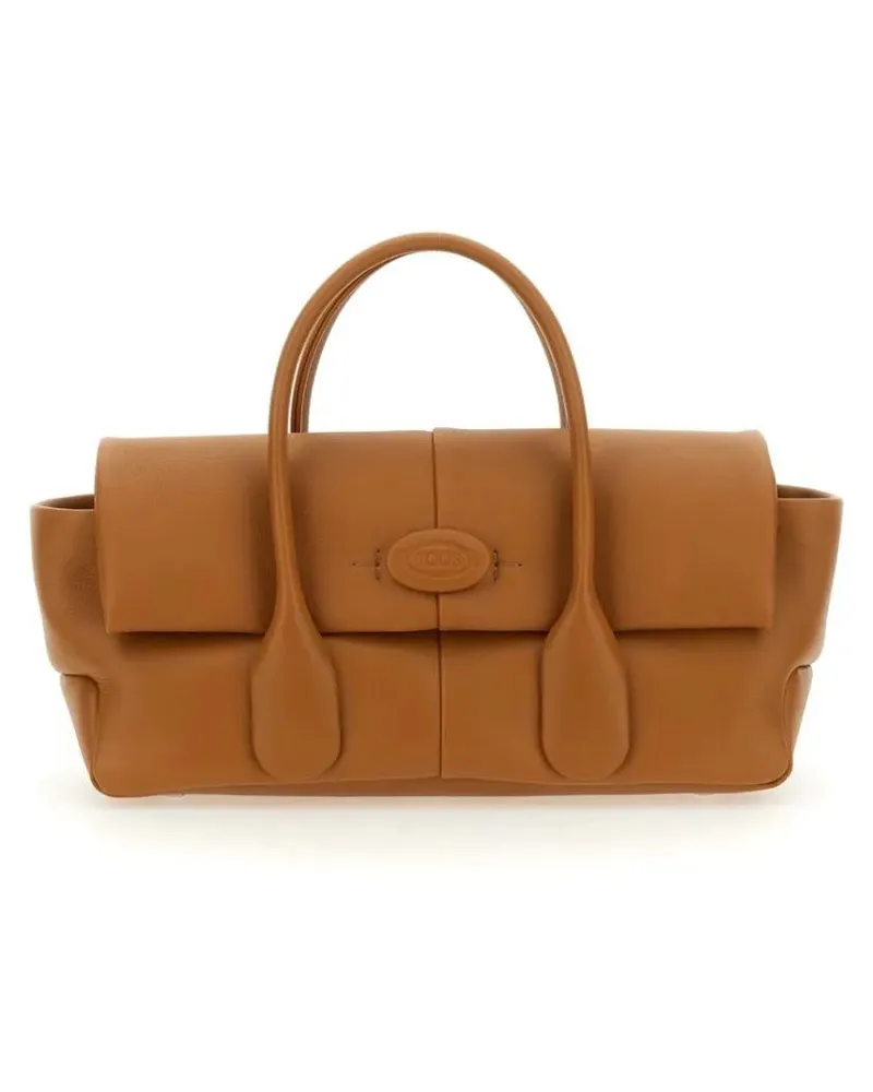 TOD'S Hobo Bags Reverse Ew Flap Small "Di Bag" braun Braun