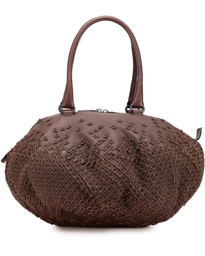 Bottega Veneta Hobo Bags Cervo Patchwork Bowler Bag braun Braun