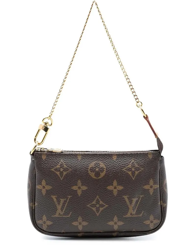 Louis Vuitton Crossbody Bags Monogram Mini Pochette Accessoires braun Braun