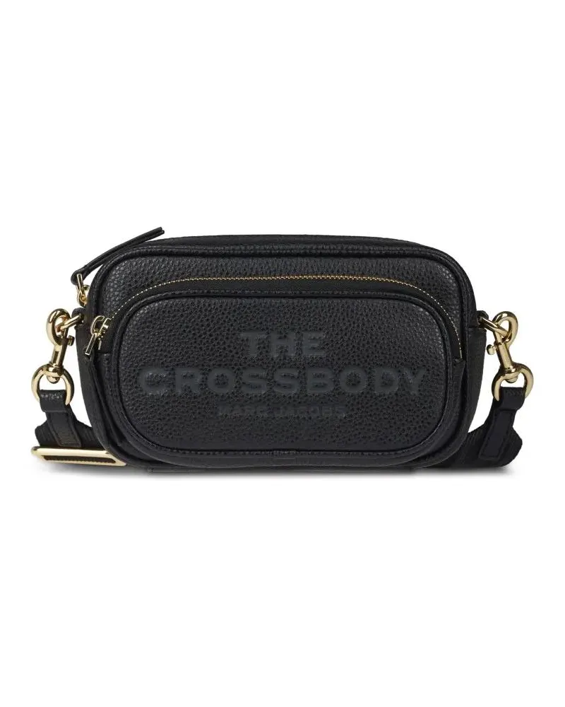 Marc Jacobs Hobo Bags Compact Crossbody Bag With Textured Leather And Du schwarz Schwarz