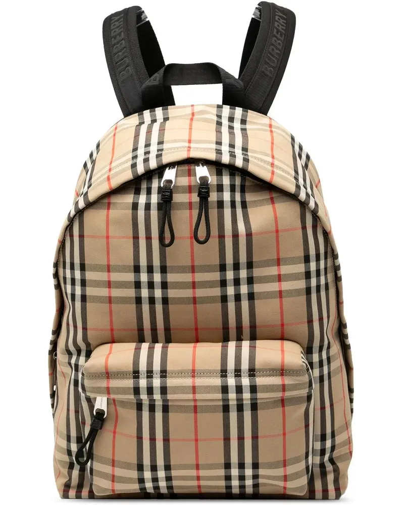 Burberry Rucksäcke House Check Nylon Jett Backpack braun Braun