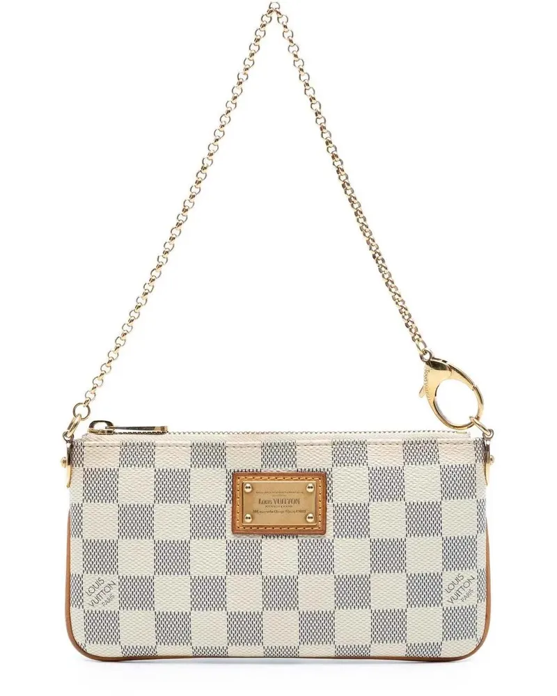 Louis Vuitton Crossbody Bags Damier Azur Pochette Milla MM weiß Weiß