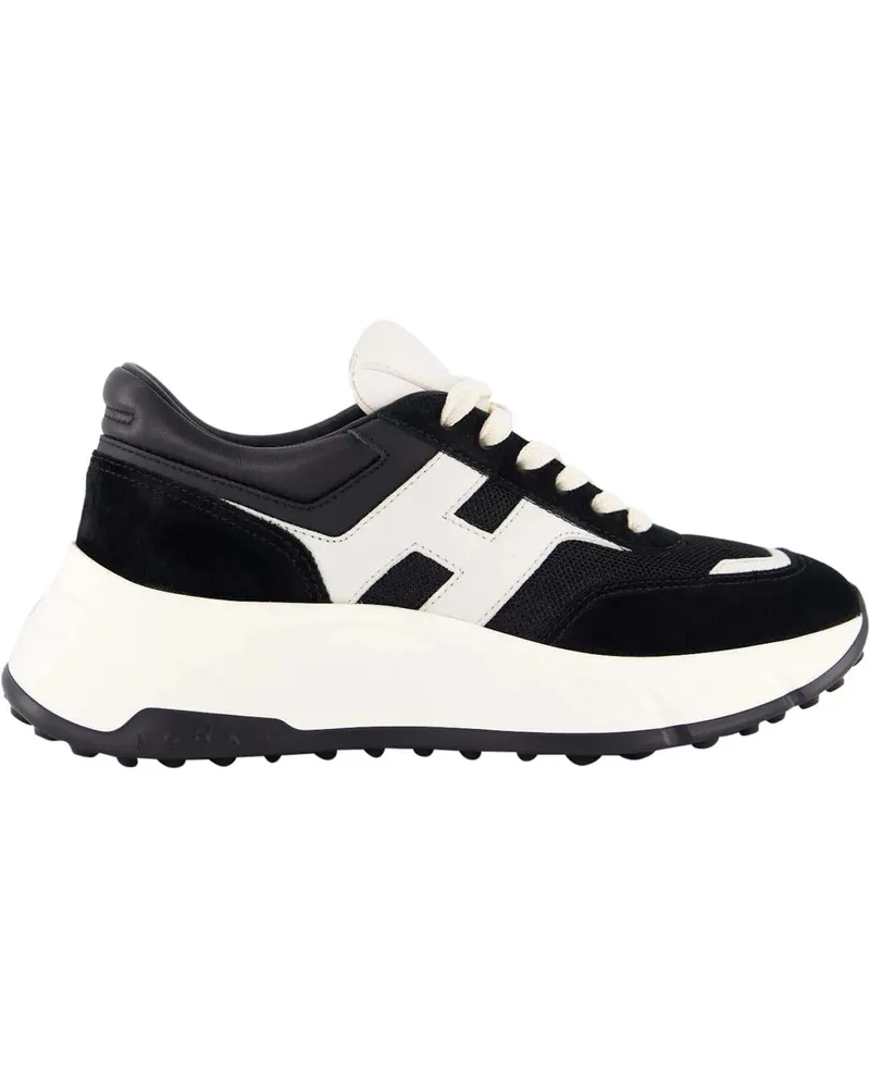 Hogan Low-Top Sneaker Dames H669 Sneaker Zwart/Wit schwarz Schwarz
