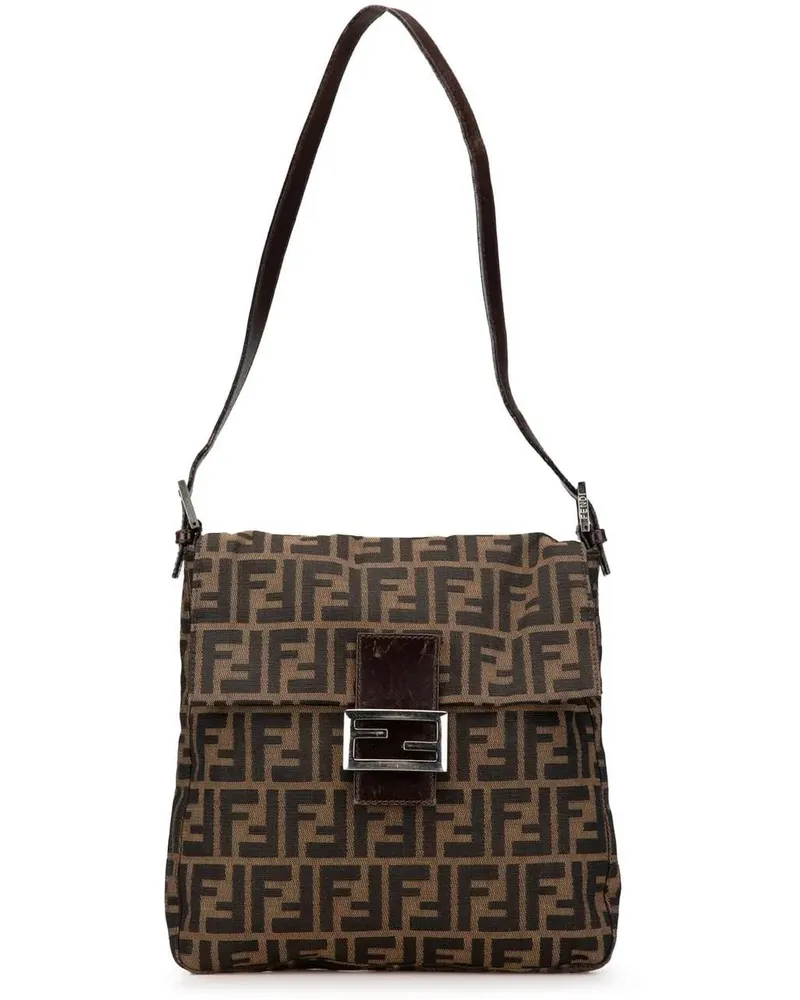 Fendi Hobo Bags 2000-2010 Zucca Canvas Shoulder Bag braun Braun