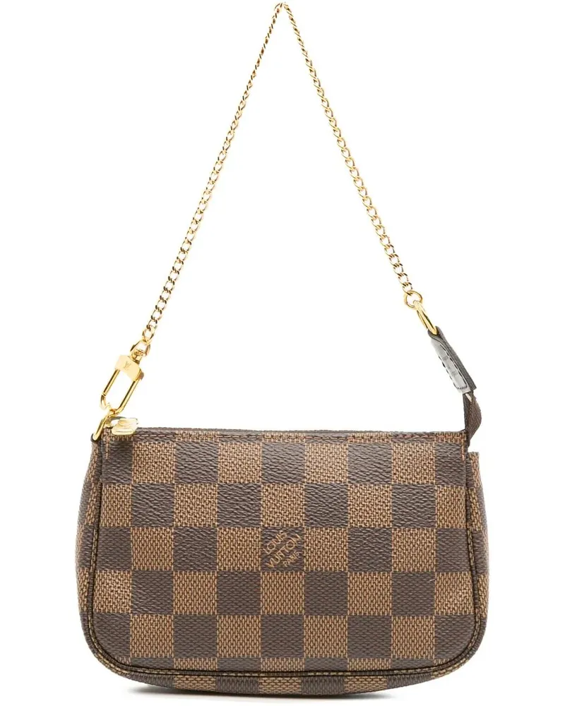 Louis Vuitton Crossbody Bags Damier Ebene Mini Pochette Accessoires braun Braun