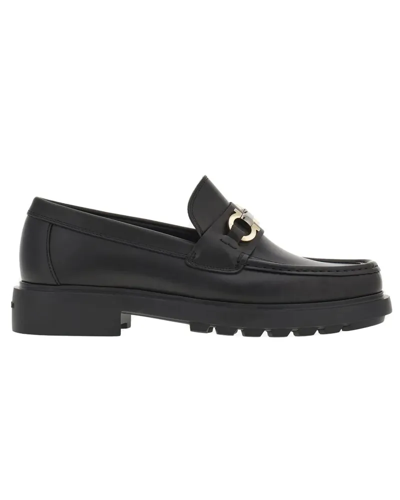Ferragamo Loafer Gancini Embellished Loafers schwarz Schwarz