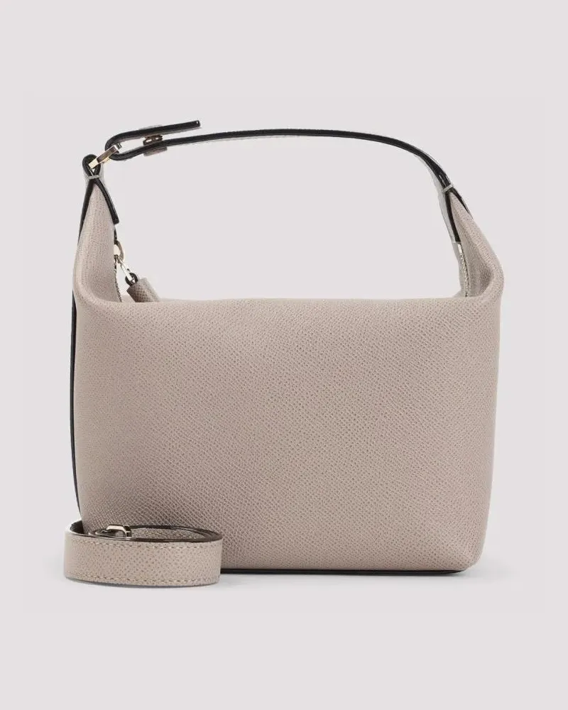 Valextra Clutches Sahara Beige Calf Leather Mochi Pouch Bag beige Beige