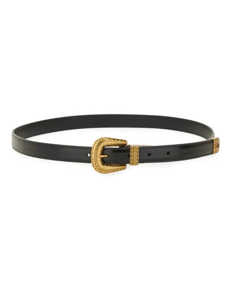 Valentino Garavani Gürtel "Vlogo Signature" Belt schwarz Schwarz