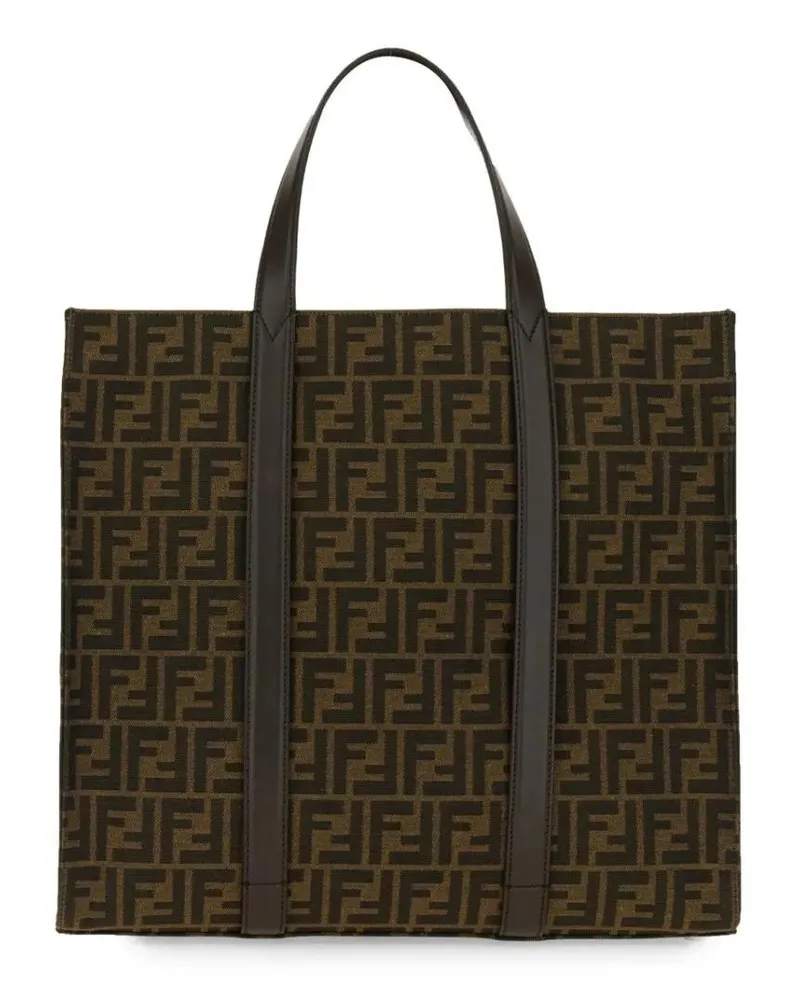 Fendi Shopper & Totes Jacquard Fabric Tote Bag braun Braun