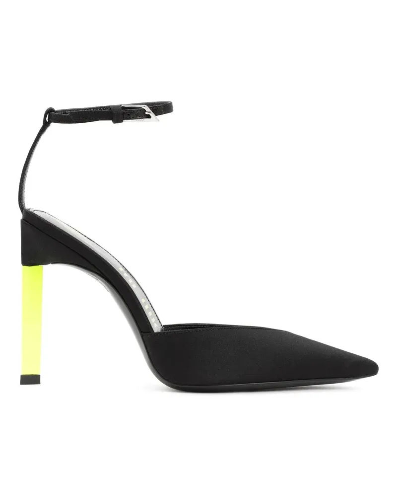 ATTICO Hohe Schuhe Black And Yellow Perine Pump schwarz Schwarz