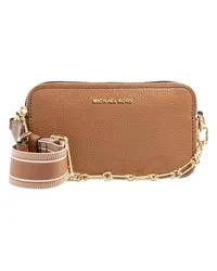 Michael Kors Crossbody Bags Jet Set Small Dbl Zp Camra Chain Crossbody Braun