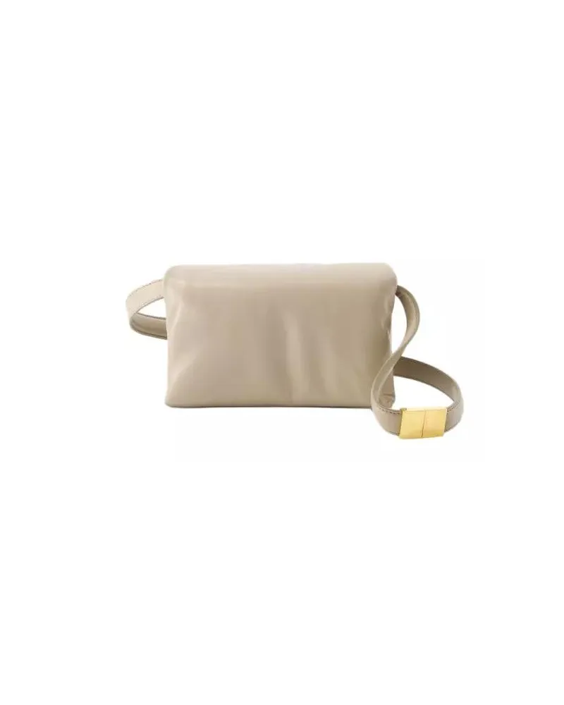 Marni Hobo Bags Hobo Small Prisma Bag - Leather - Beige beige Beige