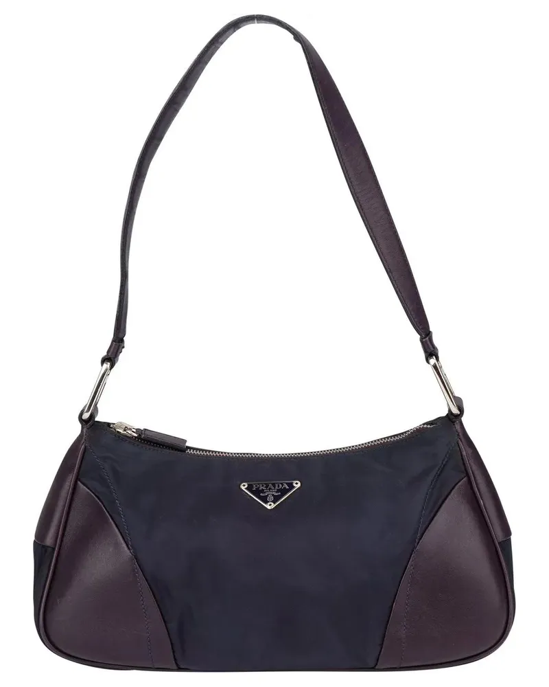 Prada Crossbody Bags  Purple Nylon Triangel Shoulder Bag orange Orange