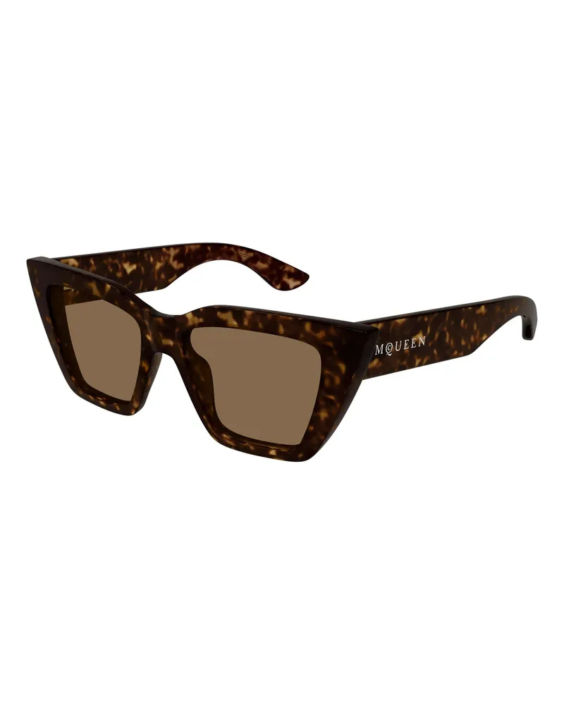 Alexander McQueen Sonnenbrille  brown Braun