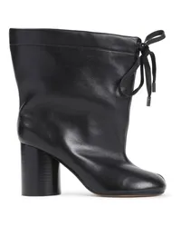 Maison Margiela Boots & Stiefeletten Black Lamb Leather Ankle Boots Schwarz