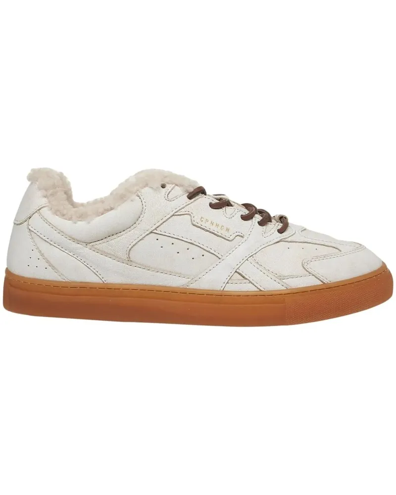 Copenhagen Low-Top Sneaker Leather sneakers with fur weiß Weiß