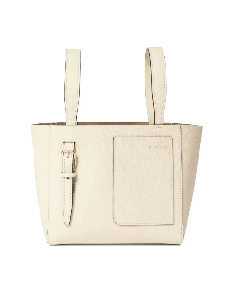 Valextra Beuteltaschen "Soft Micro" Bucket Bag beige Beige