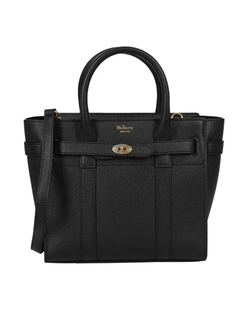 Mulberry Hobo Bags Mini Zipped Bayswater Small Classic Grai schwarz Schwarz