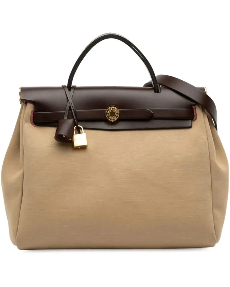 Hermès Hobo Bags Toile Officier Vache Hunter Verso Herbag Zip 31 braun Braun