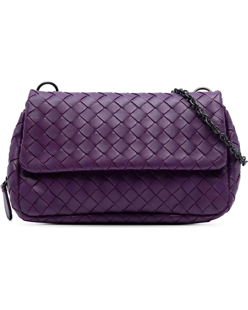 Bottega Veneta Hobo Bags Mini Nappa Intrecciato Expandable Chain Flap Cross orange Orange