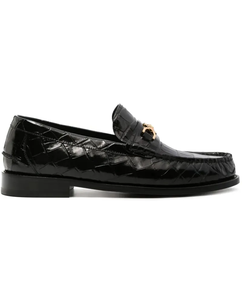 Versace Loafer Flat Shoes Black schwarz Schwarz