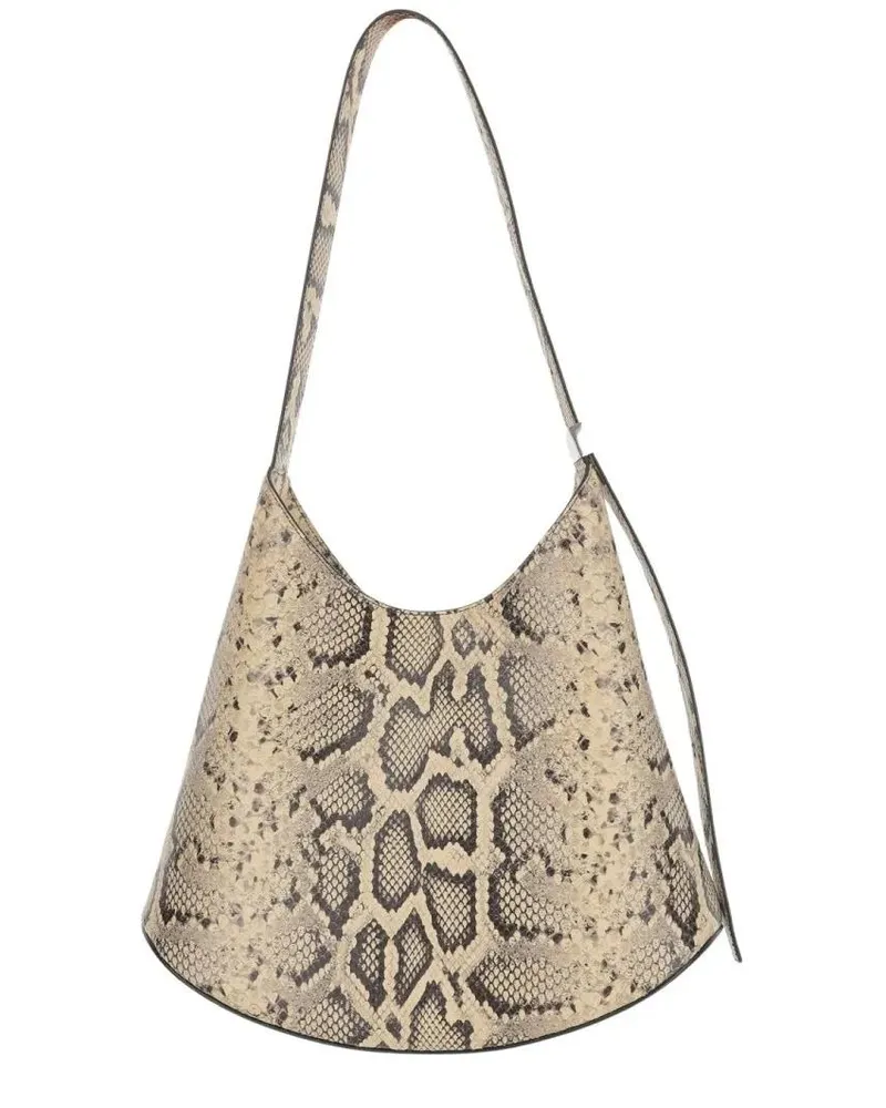 Jil Sander Hobo Bags Eldorado Medium Leather Shoulder Bag beige Beige