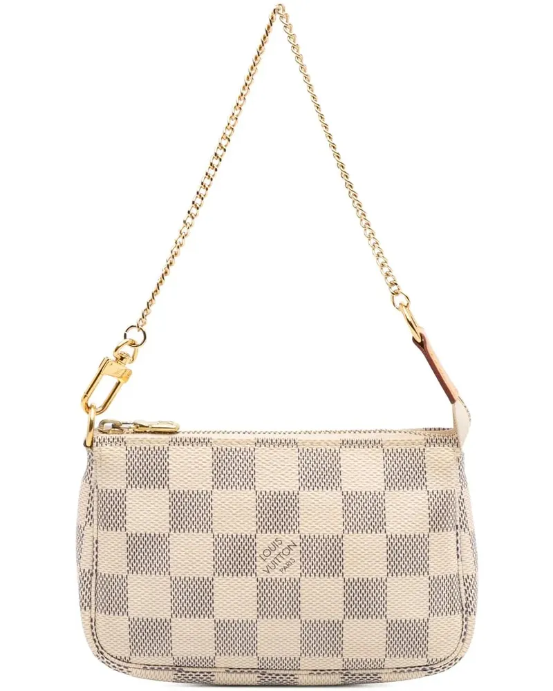 Louis Vuitton Crossbody Bags Damier Azur Mini Pochette Accessoires weiß Weiß