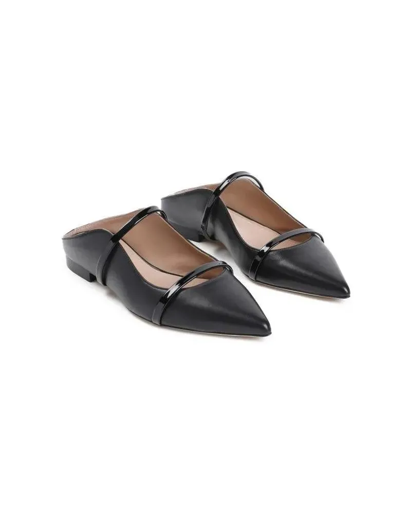 Malone Souliers Loafers & Ballerinas Maureen Flat Black Nappa Leather Ballerinas Schwarz