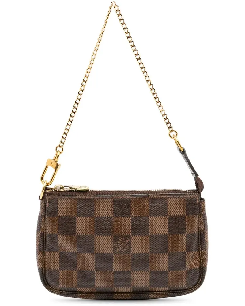 Louis Vuitton Crossbody Bags Damier Ebene Mini Pochette Accessoires braun Braun