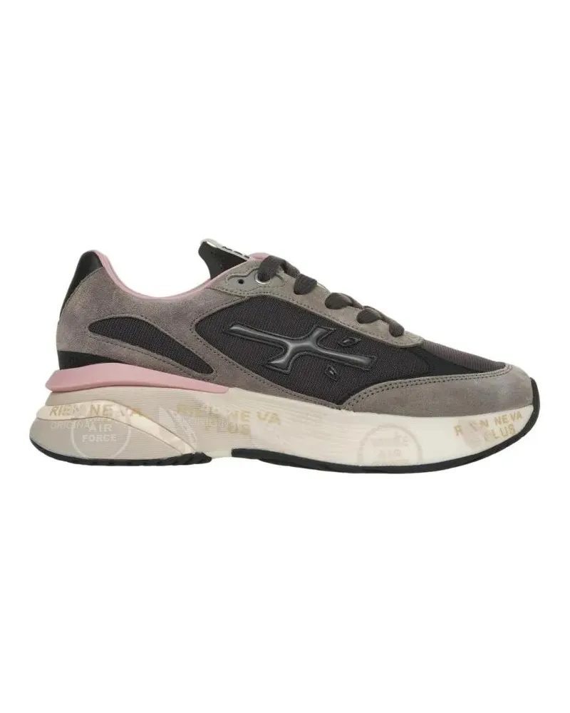 Premiata Low-Top Sneaker Dynamic Grey Sneakers With Suede And Mesh Elements grau Grau