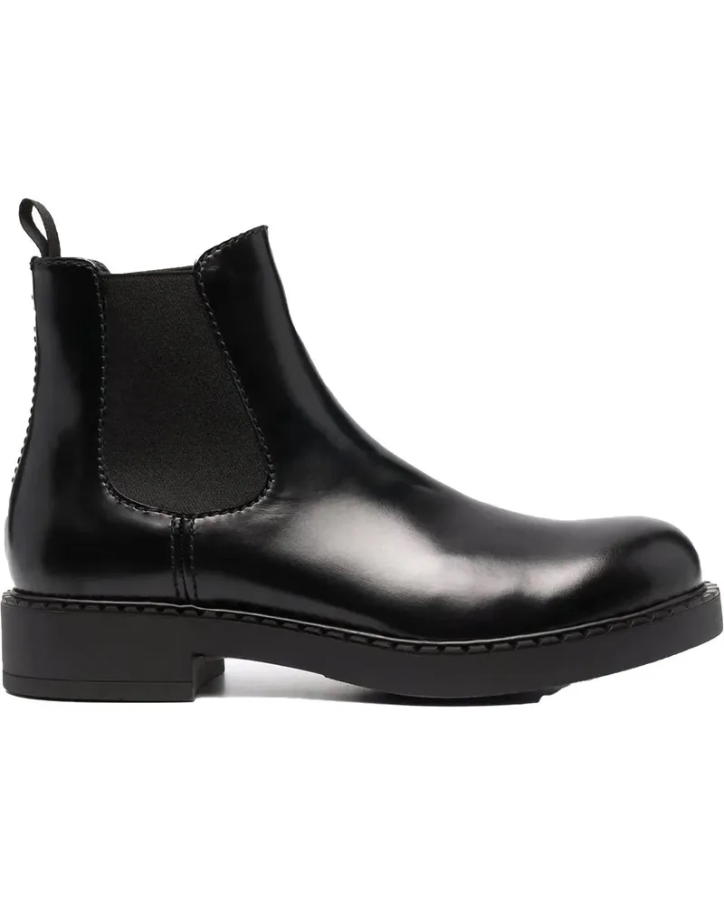 Prada Stiefel Chelsea Boots schwarz Schwarz